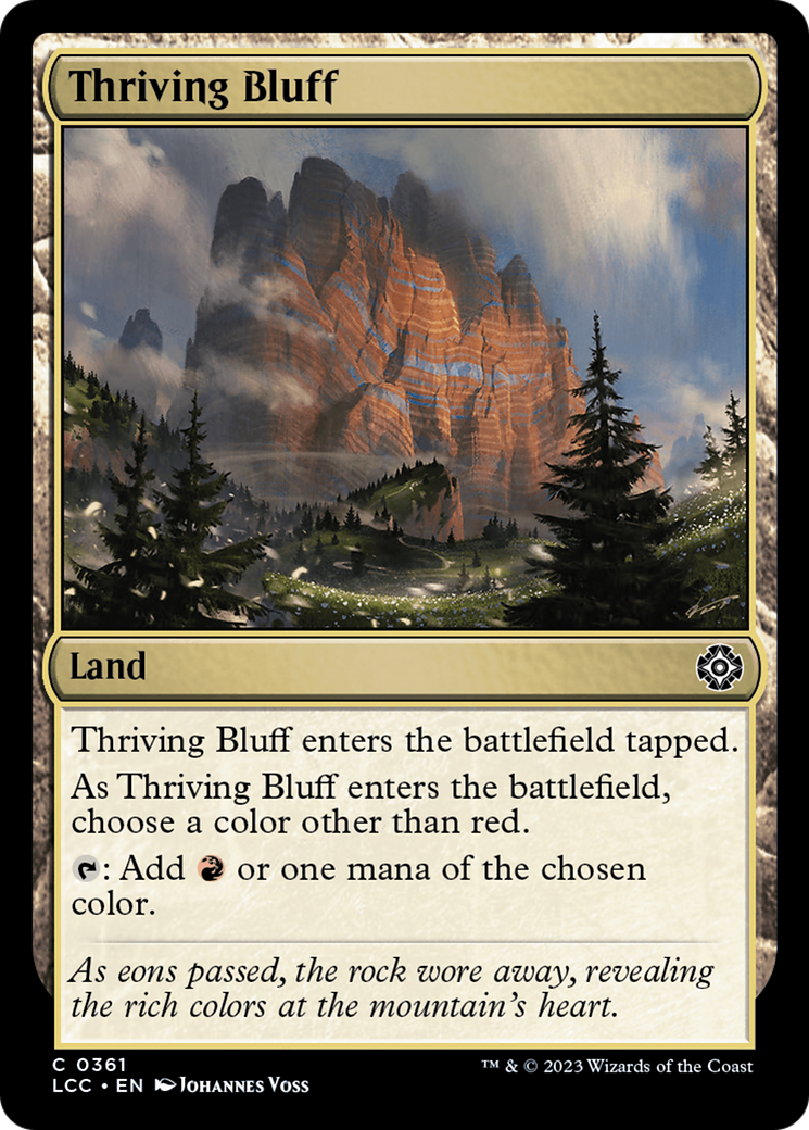 Thriving Bluff [The Lost Caverns of Ixalan Commander] | Mindsight Gaming