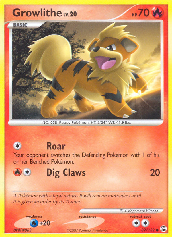 Growlithe (89/132) [Diamond & Pearl: Secret Wonders] | Mindsight Gaming