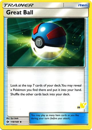 Great Ball (119/149) (Pikachu Stamp #29) [Battle Academy 2020] | Mindsight Gaming