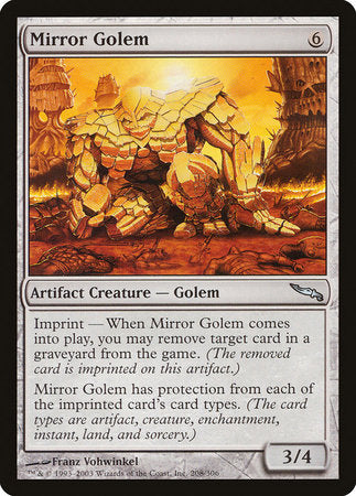 Mirror Golem [Mirrodin] | Mindsight Gaming