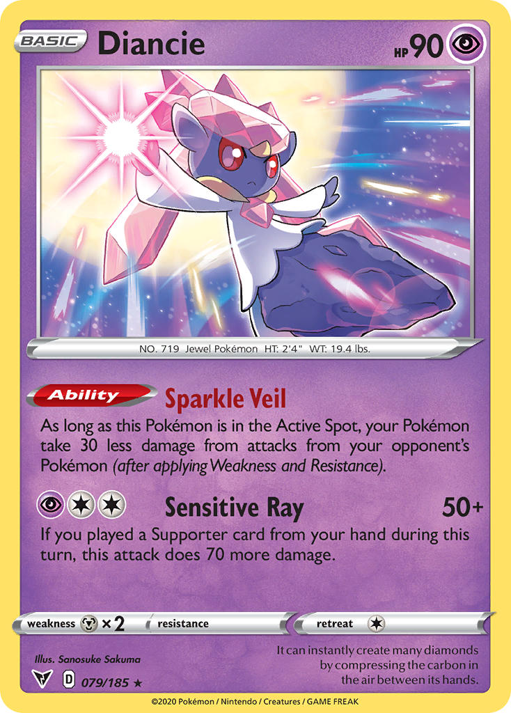 Diancie (079/185) [Sword & Shield: Vivid Voltage] | Mindsight Gaming