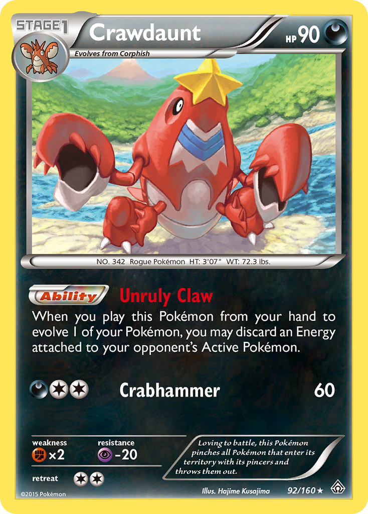 Crawdaunt (92/160) [XY: Primal Clash] | Mindsight Gaming