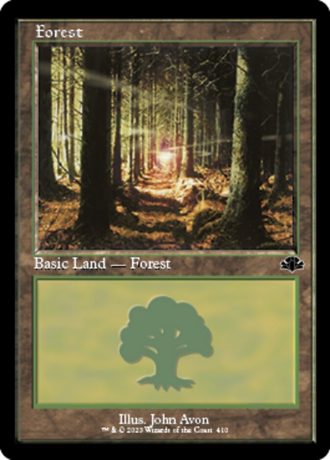 Forest (410) (Retro) [Dominaria Remastered] | Mindsight Gaming