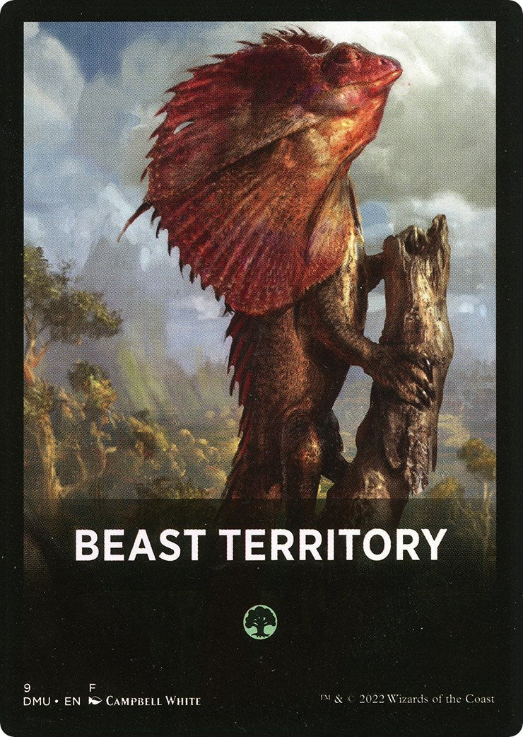 Beast Territory Theme Card [Dominaria United Tokens] | Mindsight Gaming