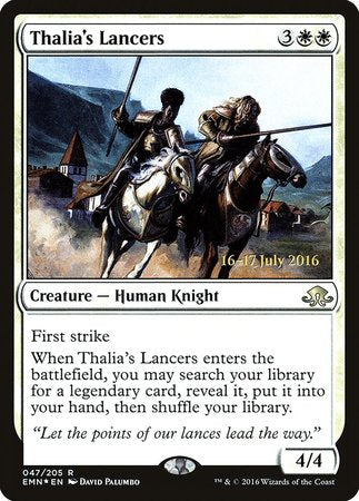 Thalia's Lancers [Eldritch Moon Promos] | Mindsight Gaming