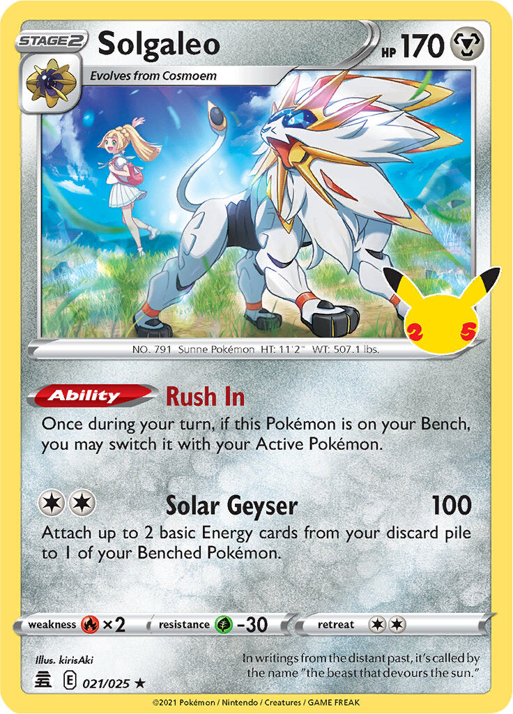 Solgaleo (021/025) [Celebrations: 25th Anniversary] | Mindsight Gaming