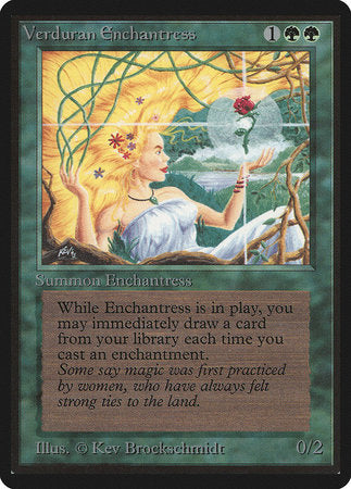 Verduran Enchantress [Limited Edition Beta] | Mindsight Gaming