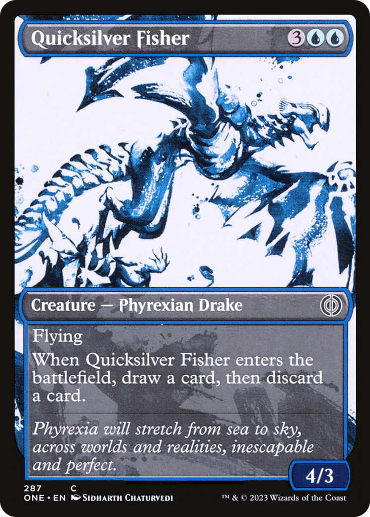 Quicksilver Fisher (Showcase Ichor) [Phyrexia: All Will Be One] | Mindsight Gaming