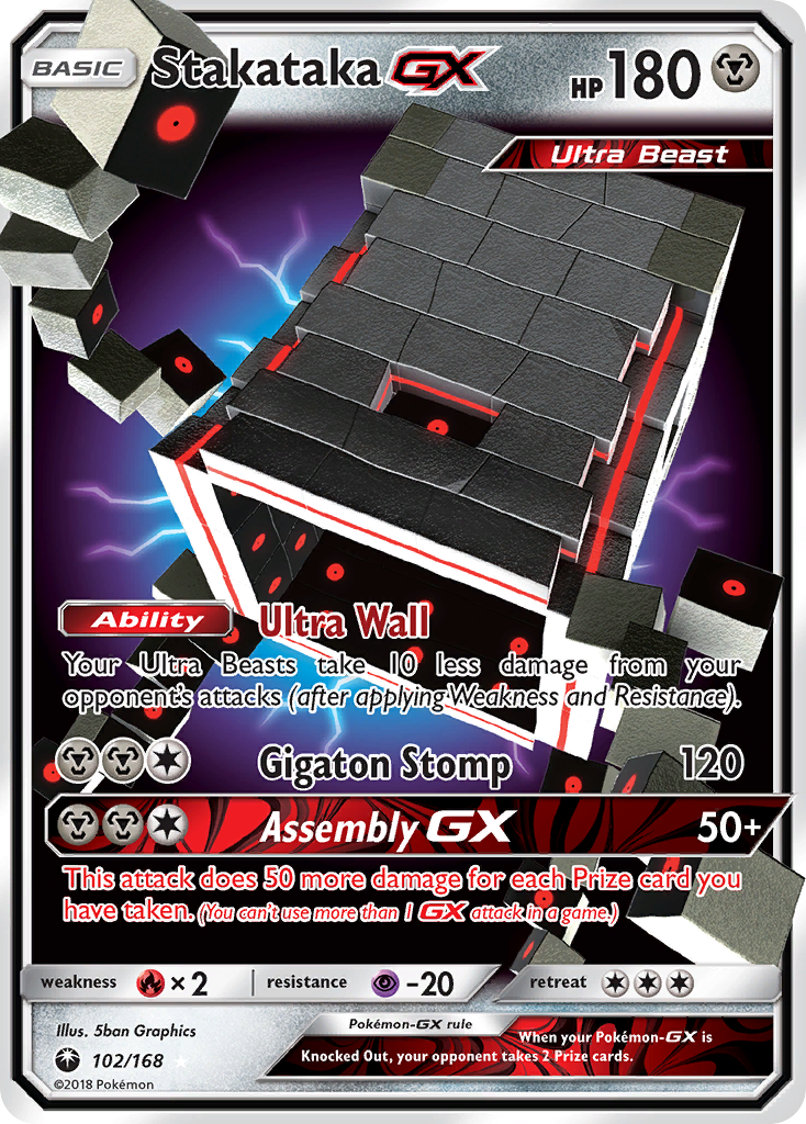 Stakataka GX (102/168) [Sun & Moon: Celestial Storm] | Mindsight Gaming