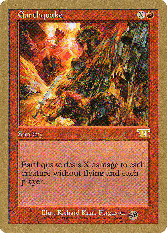 Earthquake (Kai Budde) (SB) [World Championship Decks 1999] | Mindsight Gaming