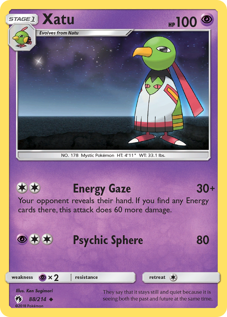 Xatu (88/214) [Sun & Moon: Lost Thunder] | Mindsight Gaming