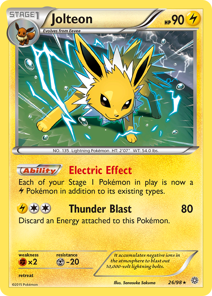 Jolteon (26/98) [XY: Ancient Origins] | Mindsight Gaming