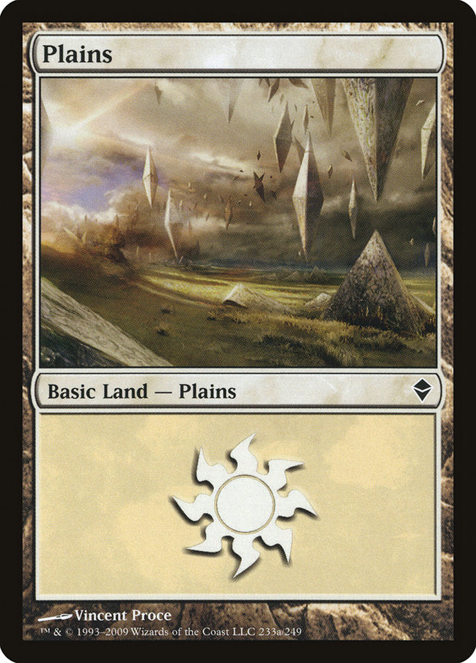 Plains (233a) [Zendikar] | Mindsight Gaming