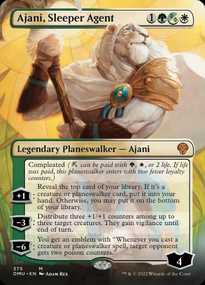 Ajani, Sleeper Agent (Borderless) (375) [Dominaria United] | Mindsight Gaming