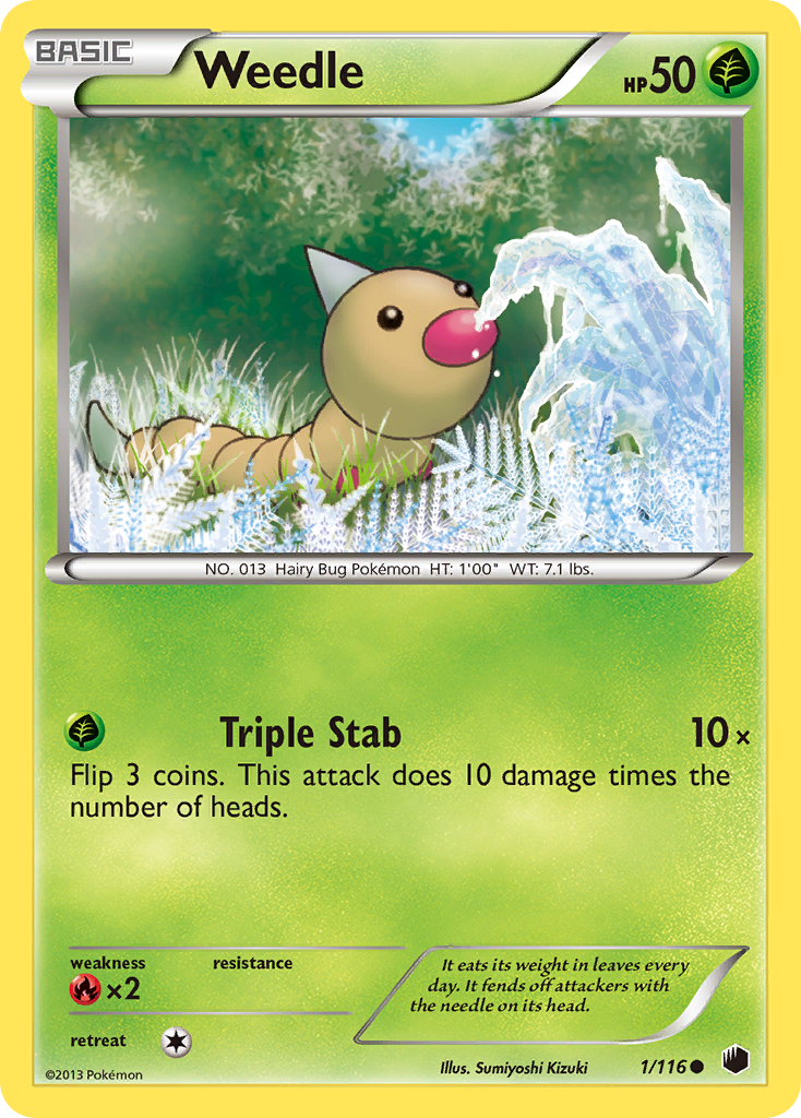 Weedle (1/116) [Black & White: Plasma Freeze] | Mindsight Gaming