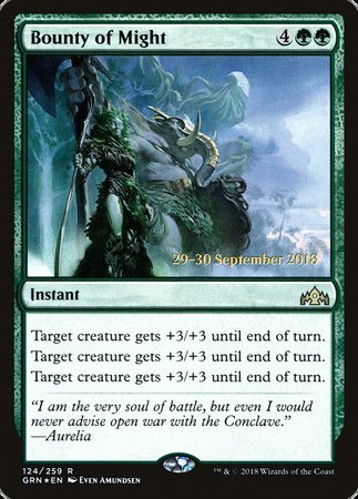 Bounty of Might [Guilds of Ravnica Promos] | Mindsight Gaming