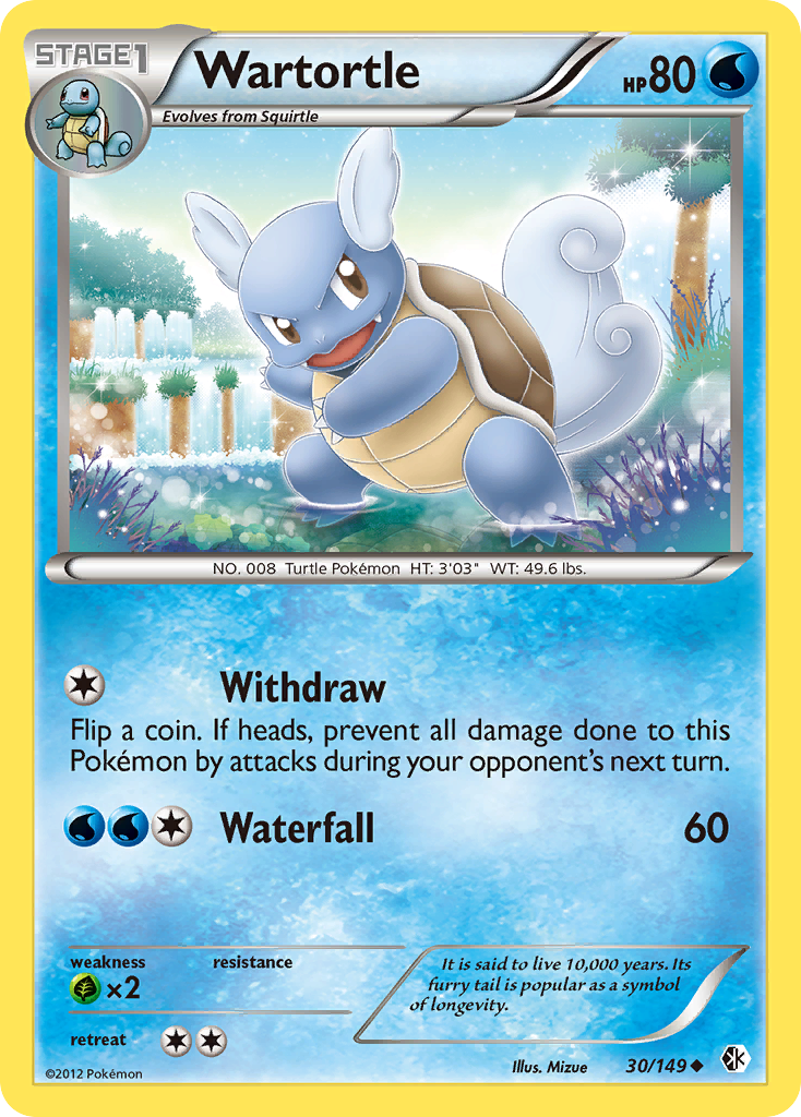 Wartortle (30/149) [Black & White: Boundaries Crossed] | Mindsight Gaming