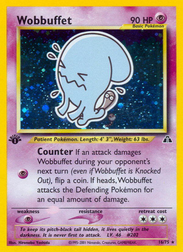 Wobbuffet (16/75) [Neo Discovery 1st Edition] | Mindsight Gaming