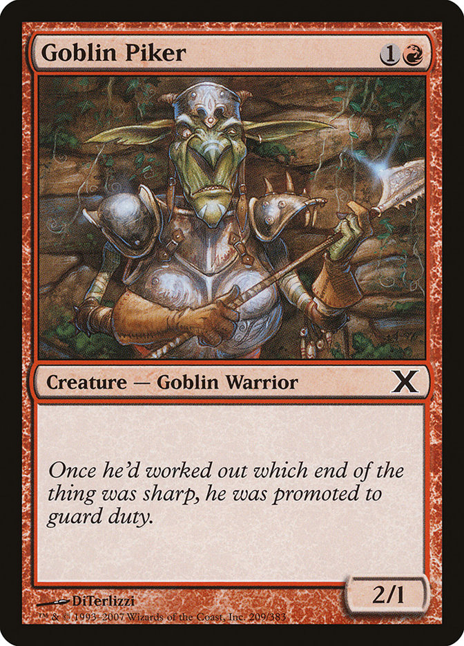 Goblin Piker [Tenth Edition] | Mindsight Gaming