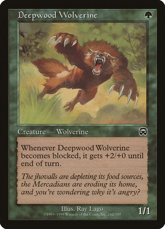 Deepwood Wolverine [Mercadian Masques] | Mindsight Gaming