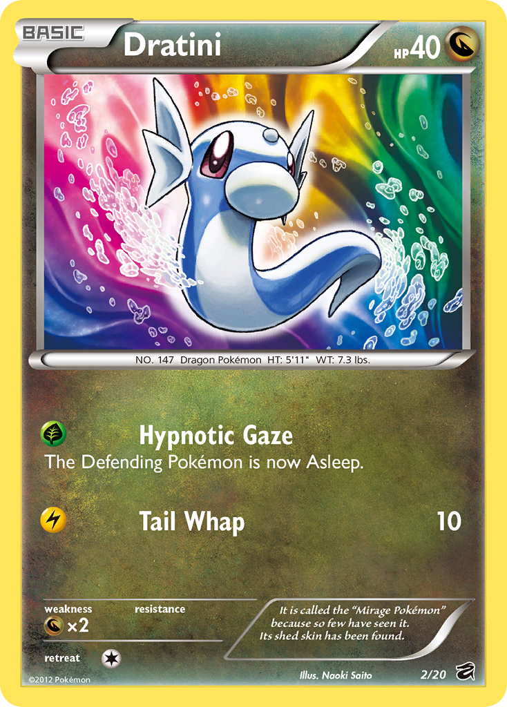 Dratini (2/20) [Black & White: Dragon Vault] | Mindsight Gaming