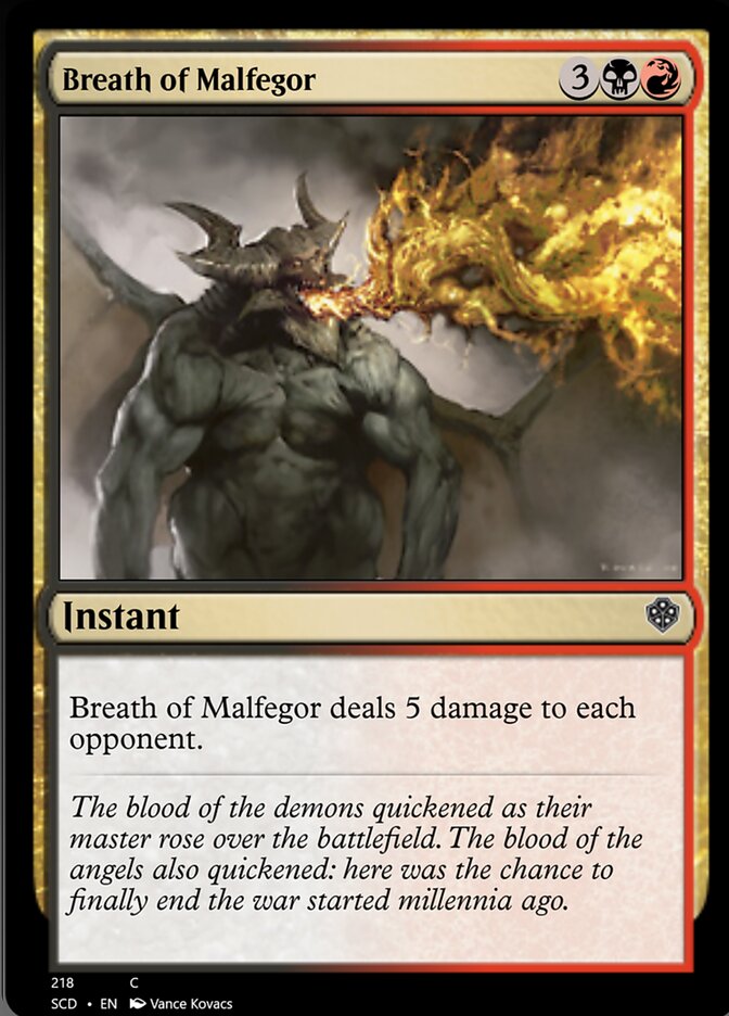 Breath of Malfegor [Starter Commander Decks] | Mindsight Gaming