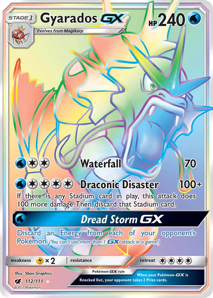 Gyarados GX (112/111) [Sun & Moon: Crimson Invasion] | Mindsight Gaming