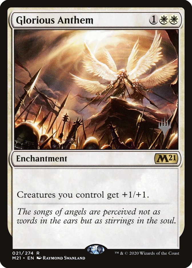 Glorious Anthem (Promo Pack) [Core Set 2021 Promos] | Mindsight Gaming