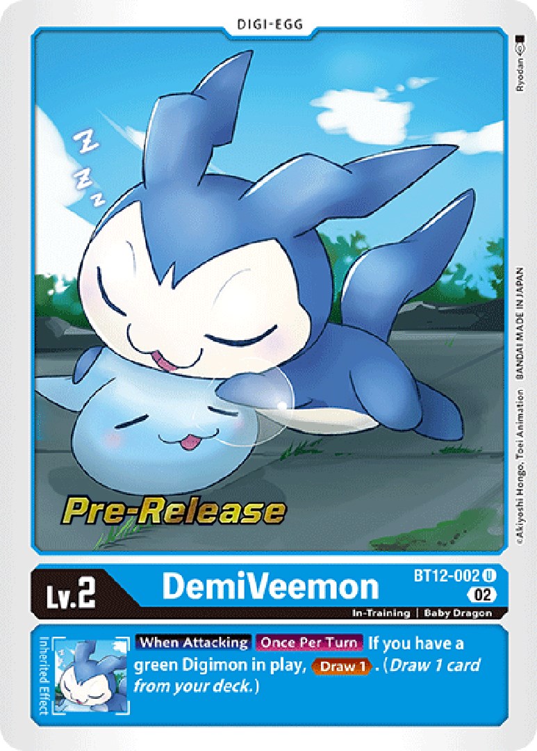 DemiVeemon [BT12-002] [Across Time Pre-Release Cards] | Mindsight Gaming