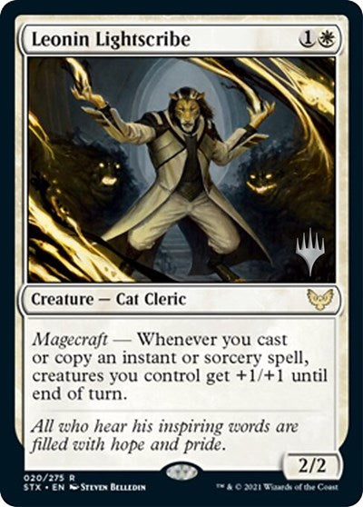 Leonin Lightscribe (Promo Pack) [Strixhaven: School of Mages Promos] | Mindsight Gaming