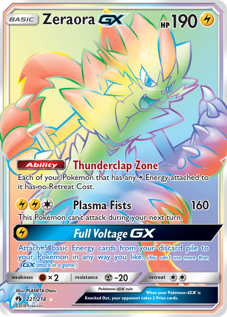 Zeraora GX (221/214) [Sun & Moon: Lost Thunder] | Mindsight Gaming