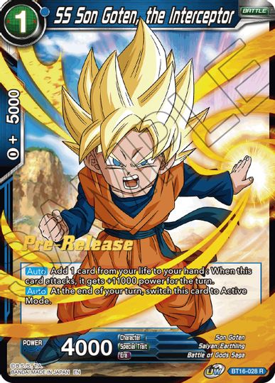 SS Son Goten, the Interceptor (BT16-028) [Realm of the Gods Prerelease Promos] | Mindsight Gaming