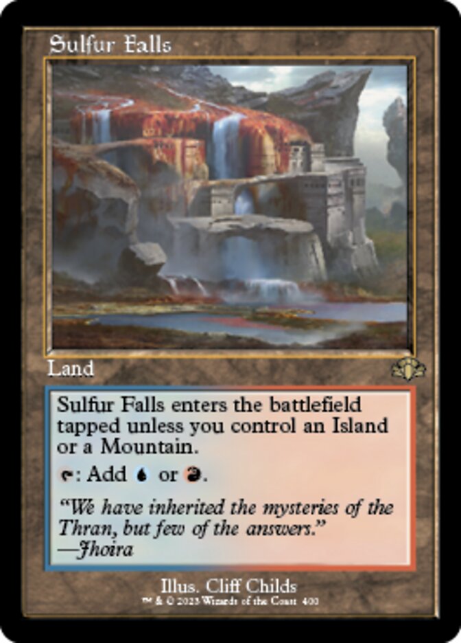 Sulfur Falls (Retro) [Dominaria Remastered] | Mindsight Gaming