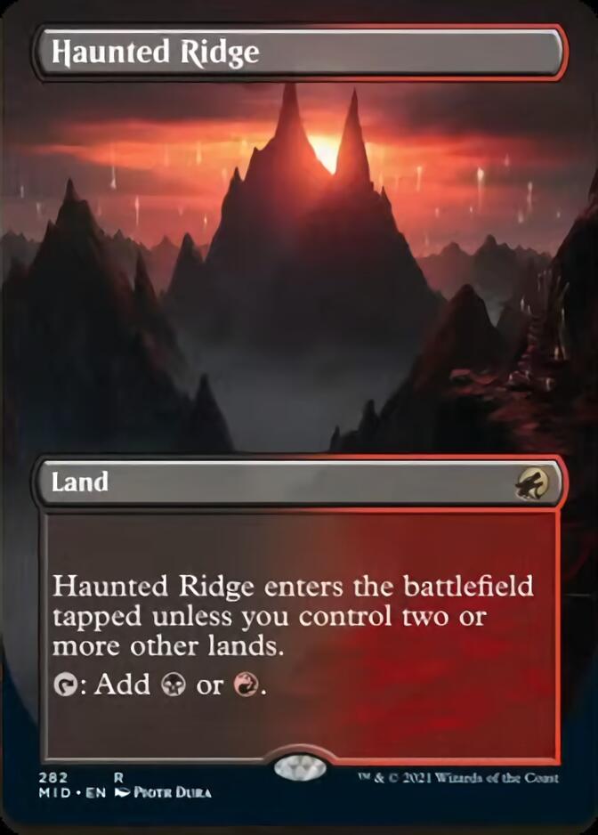 Haunted Ridge (Borderless) [Innistrad: Midnight Hunt] | Mindsight Gaming