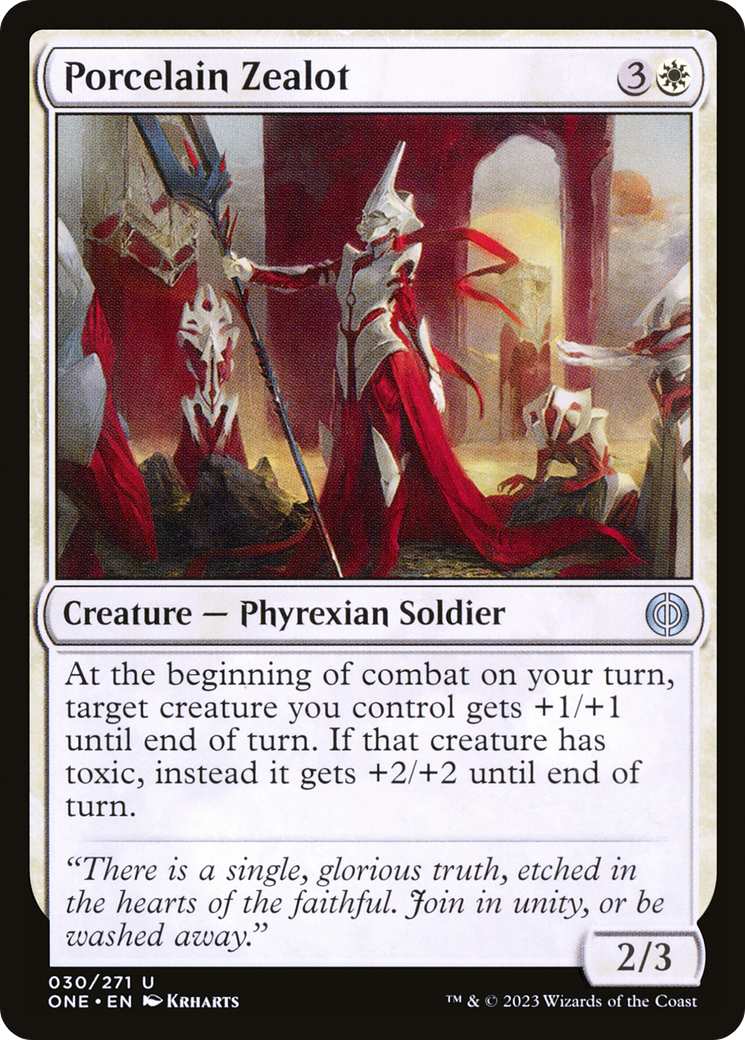 Porcelain Zealot [Phyrexia: All Will Be One] | Mindsight Gaming