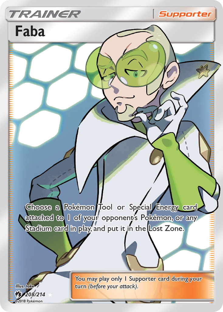 Faba (208/214) [Sun & Moon: Lost Thunder] | Mindsight Gaming