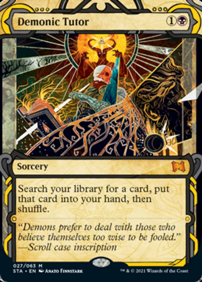 Demonic Tutor (Etched Foil) [Strixhaven Mystical Archive] | Mindsight Gaming