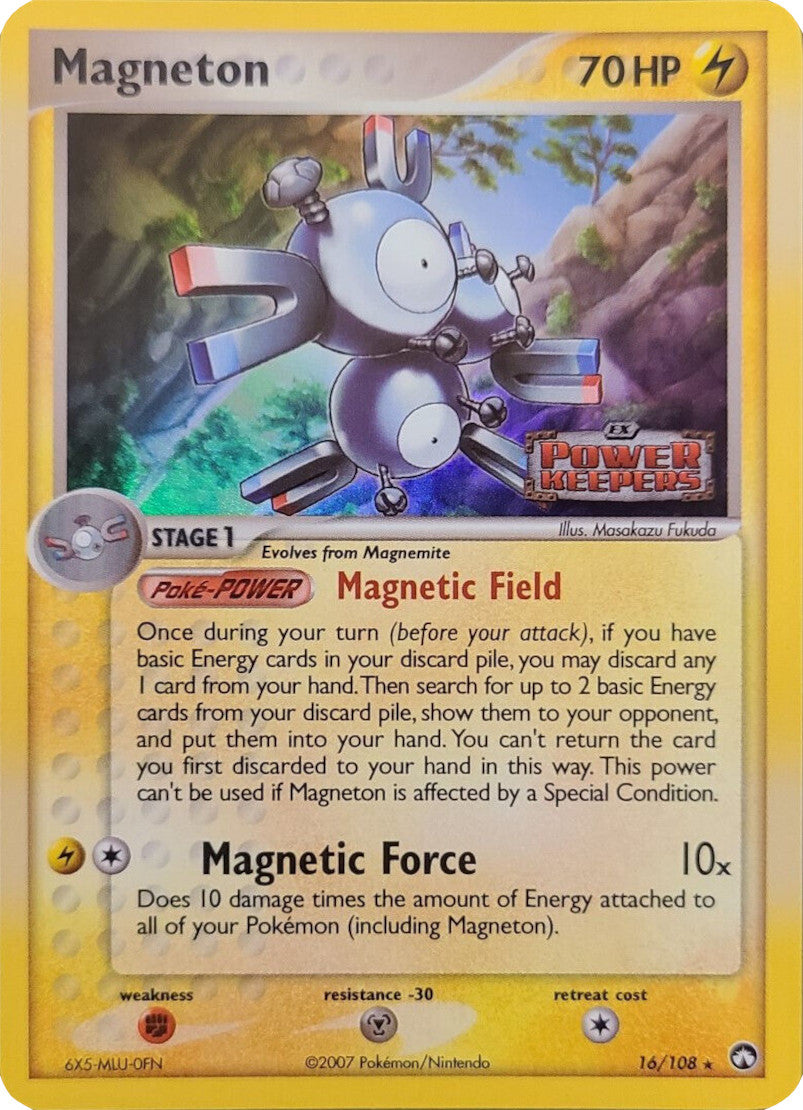 Magneton (16/108) (Stamped) [EX: Power Keepers] | Mindsight Gaming