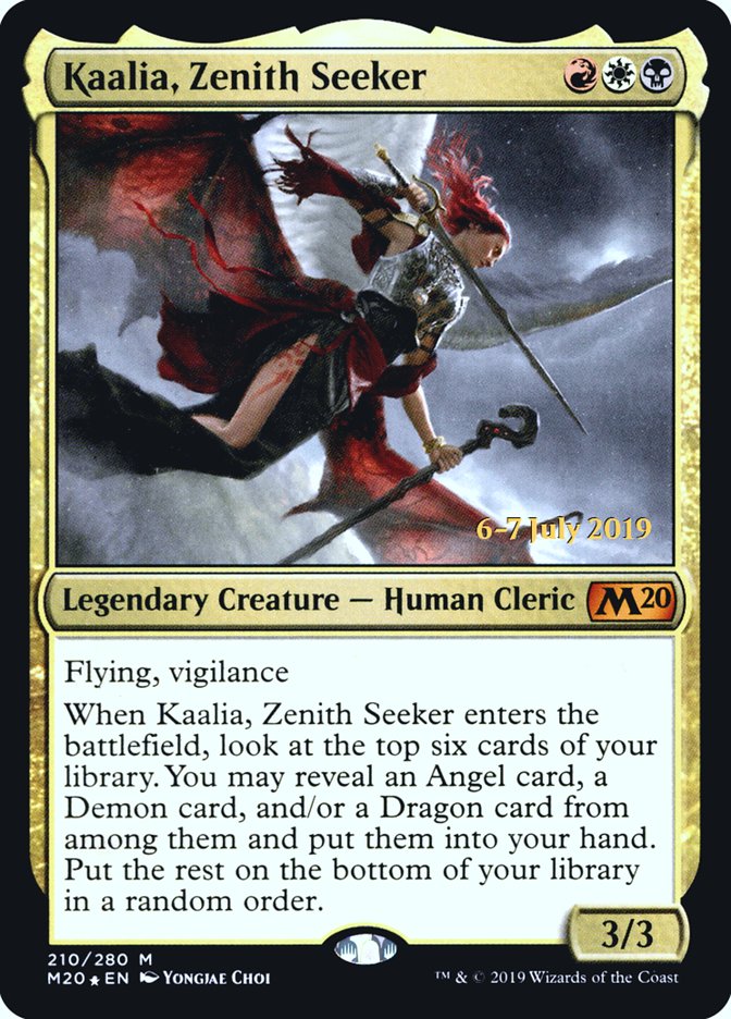 Kaalia, Zenith Seeker  [Core Set 2020 Prerelease Promos] | Mindsight Gaming