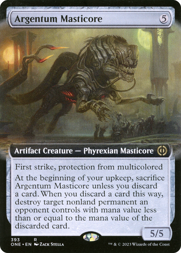 Argentum Masticore (Extended Art) [Phyrexia: All Will Be One] | Mindsight Gaming