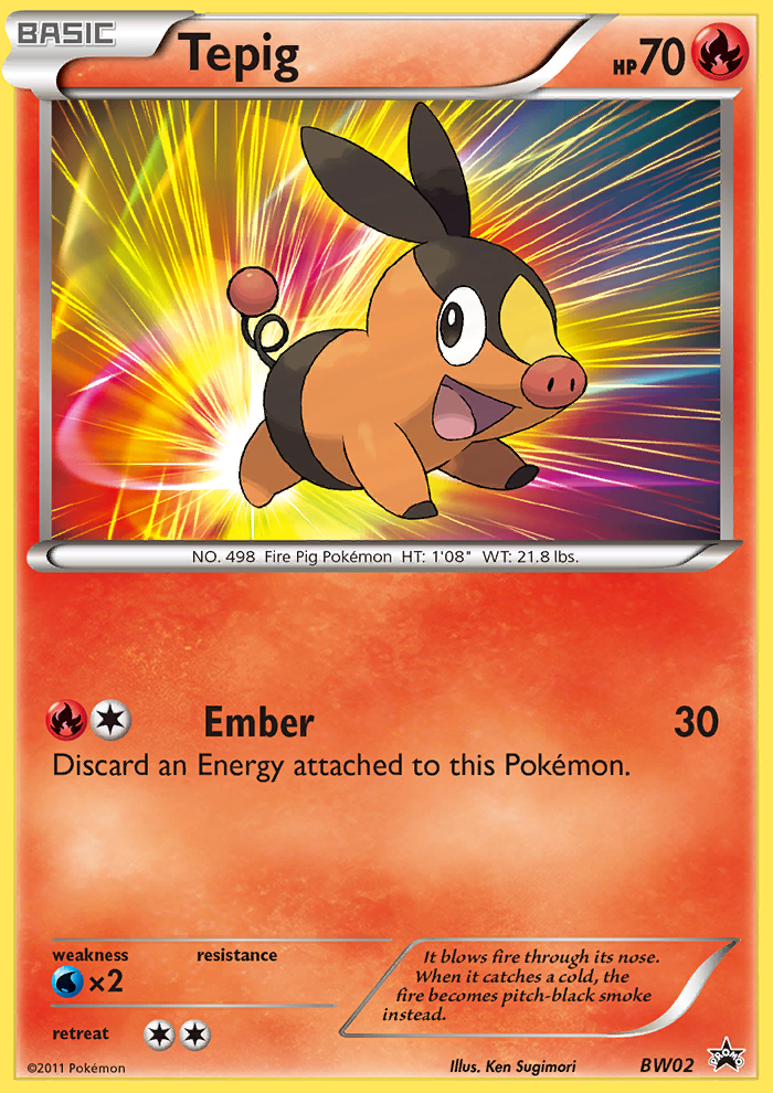 Tepig (BW02) [Black & White: Black Star Promos] | Mindsight Gaming