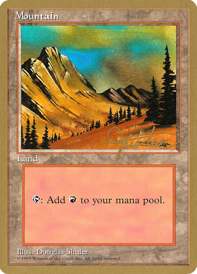 Mountain (mj375) (Mark Justice) [Pro Tour Collector Set] | Mindsight Gaming