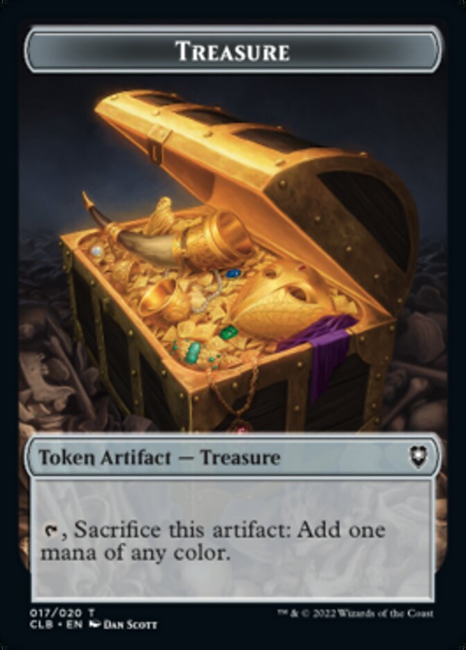 Treasure // Boar Double-sided Token [Commander Legends: Battle for Baldur's Gate Tokens] | Mindsight Gaming