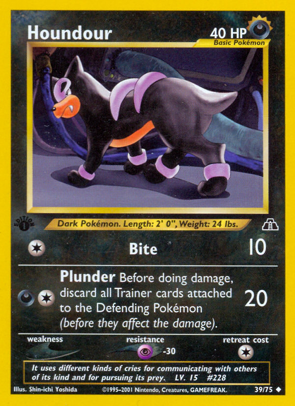 Houndour (39/75) [Neo Discovery 1st Edition] | Mindsight Gaming