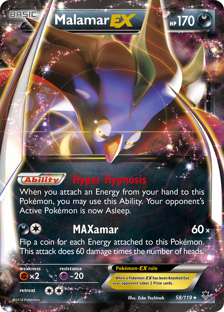 Malamar EX (58/119) [XY: Phantom Forces] | Mindsight Gaming