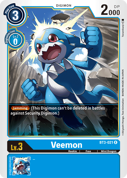 Veemon [BT3-021] [Release Special Booster Ver.1.5] | Mindsight Gaming