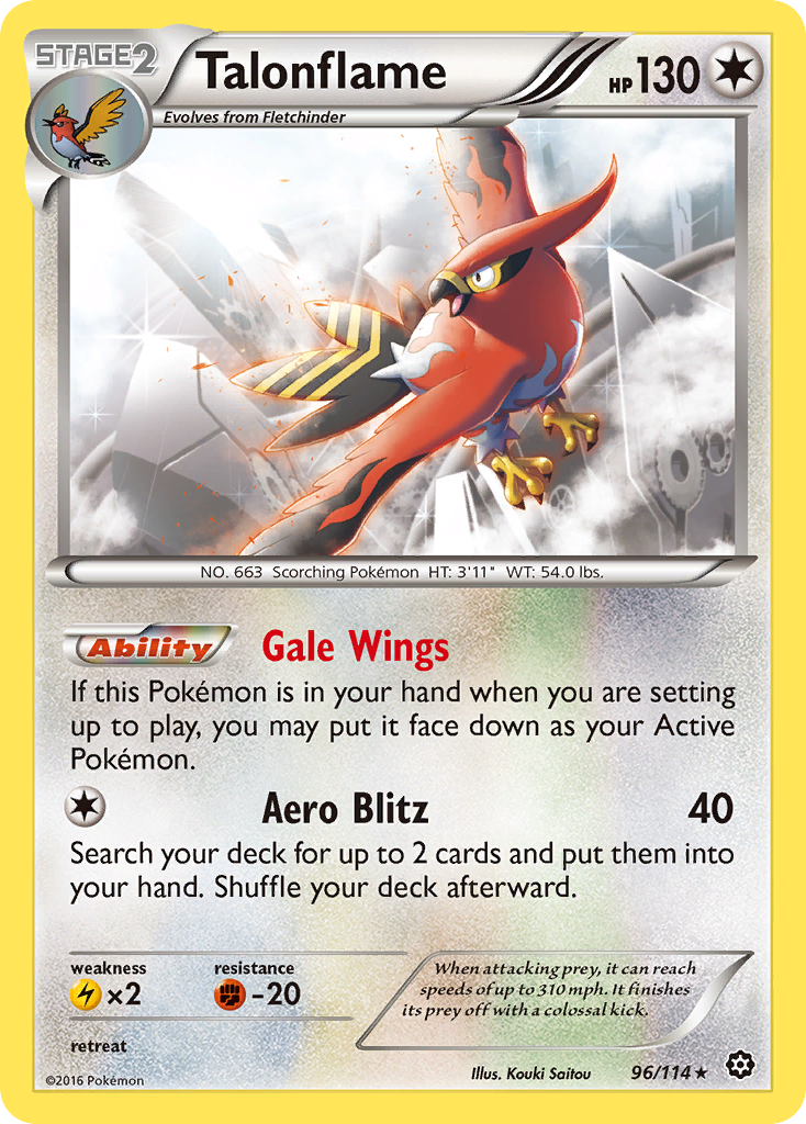 Talonflame (96/114) [XY: Steam Siege] | Mindsight Gaming