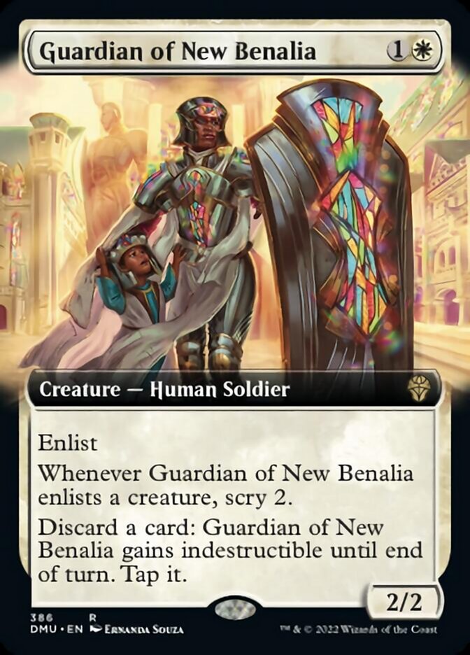 Guardian of New Benalia (Extended Art) [Dominaria United] | Mindsight Gaming