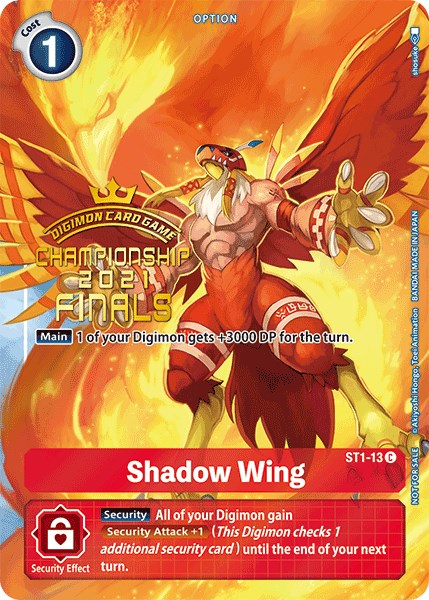 Shadow Wing [ST1-13] (2021 Championship Finals Tamer's Evolution Pack) [Starter Deck: Gaia Red Promos] | Mindsight Gaming