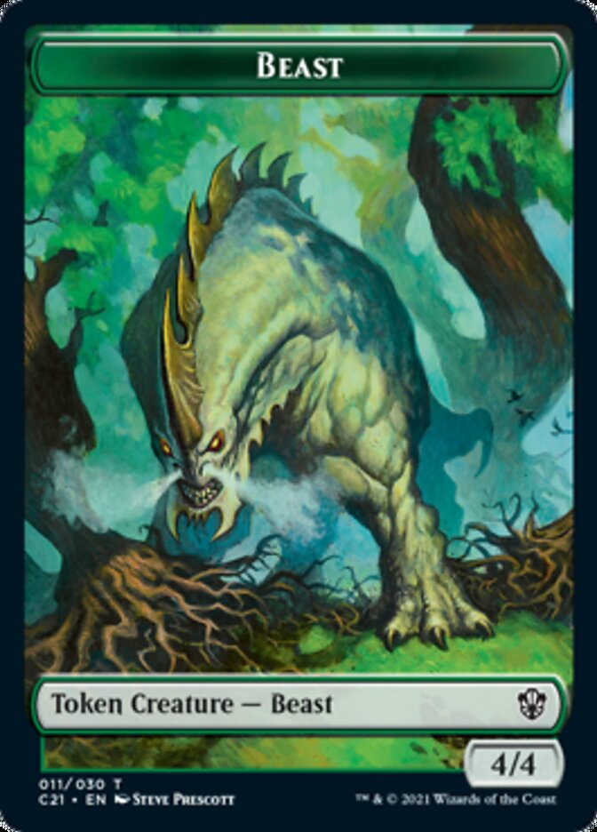 Beast (011) // Insect Token [Commander 2021 Tokens] | Mindsight Gaming